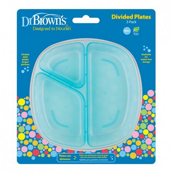 Продукт Dr.Brown's Divided- Чиния за хранене 3бр. - 0 - BG Hlapeta